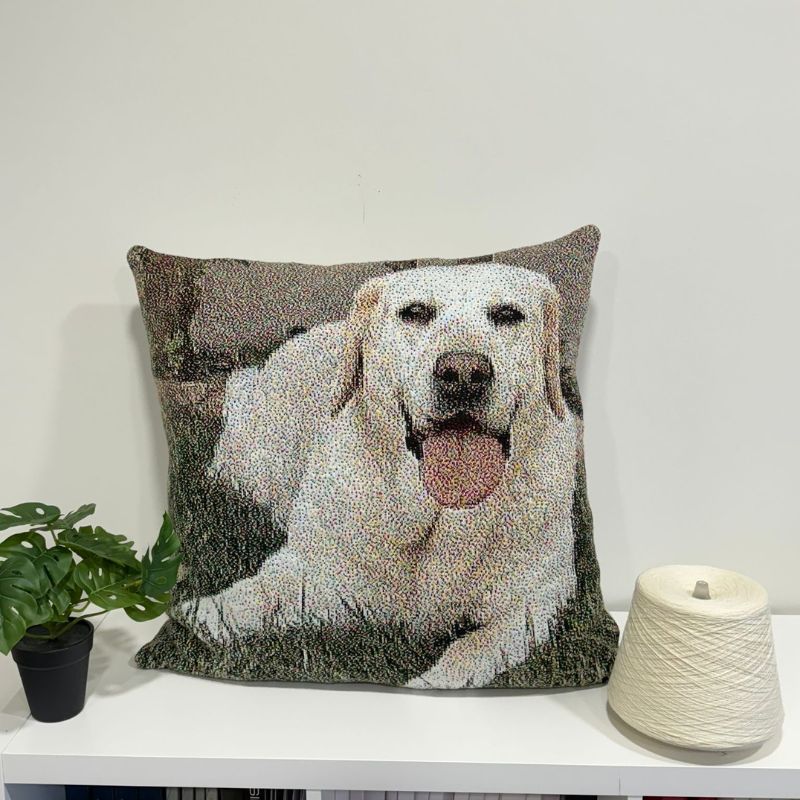 Mantas e Almofadas  Jacquard Personalizadas para Pet Lovers